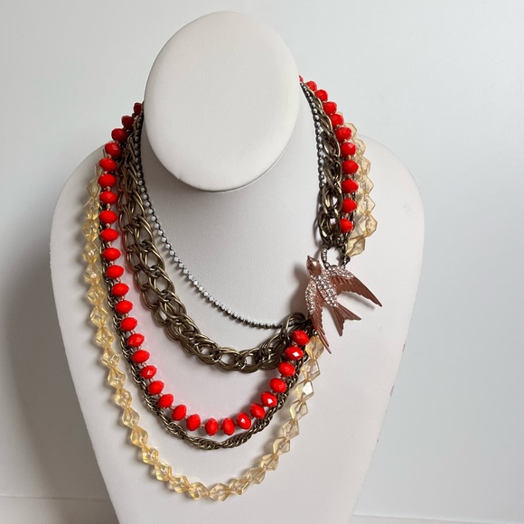 FOSSIL | Antique Style NECKLACE with BIRD! - Picture 12 of 14